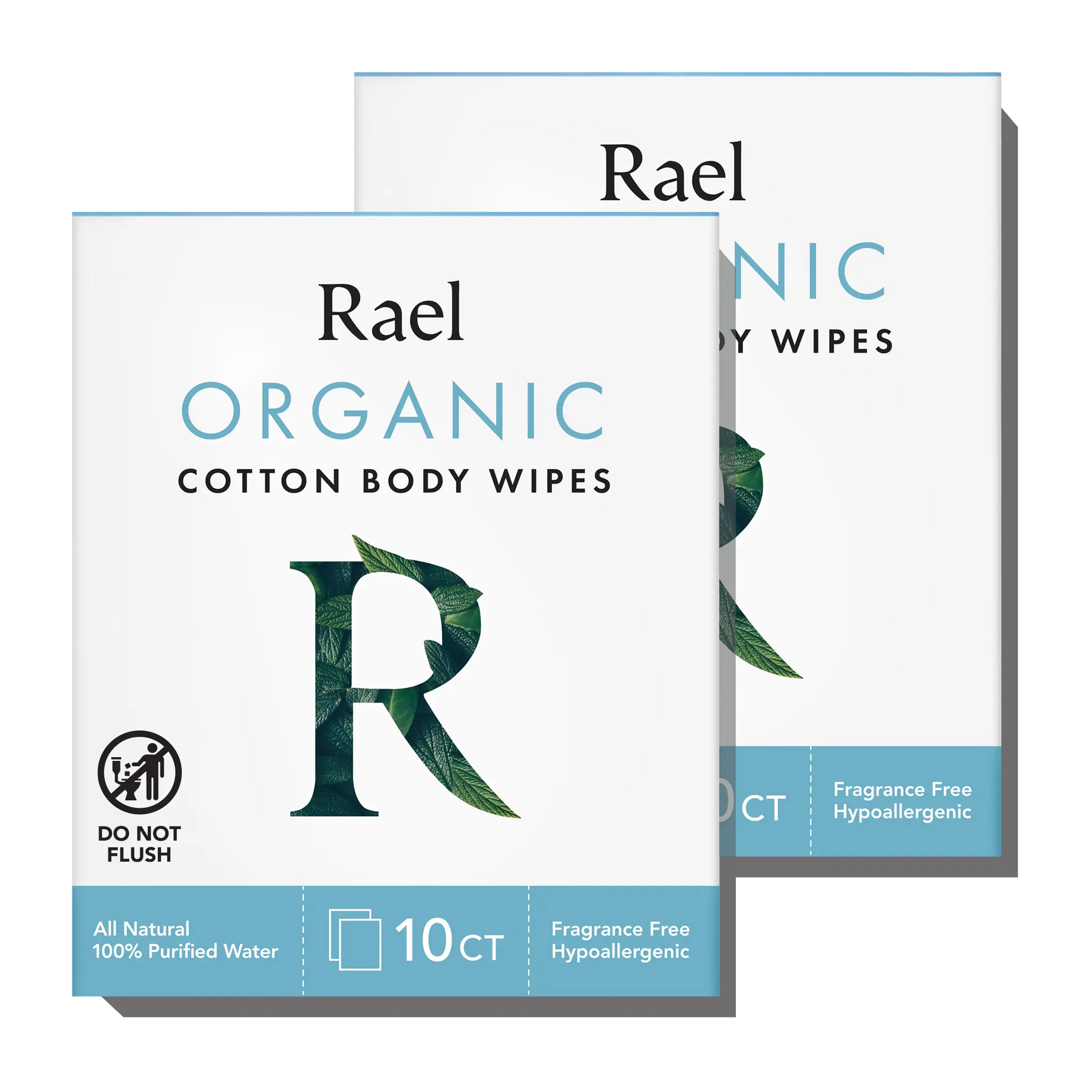 Organic Cotton Body Wipes - 2 Pack